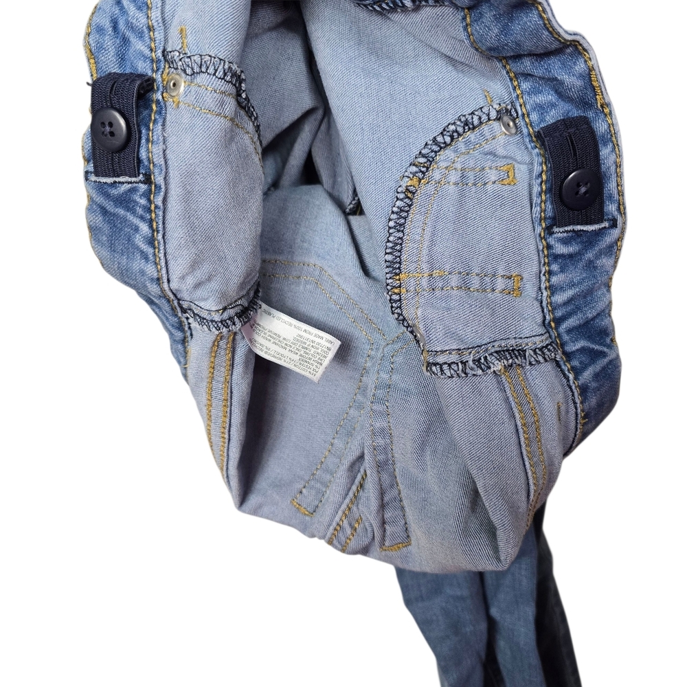 Cat & Jack Blue Super Skinny Super Stretch Jeans Girls Denim Adjustable Waist 12 - Picture 5 of 7